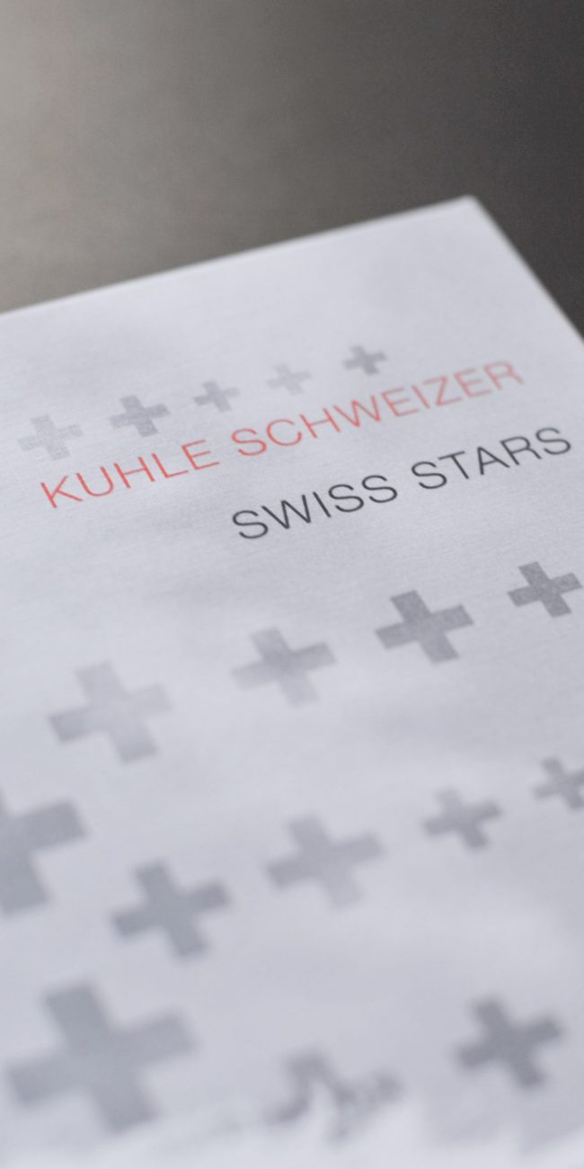 Sonja Lacher Buch Design Schweizerkreuz