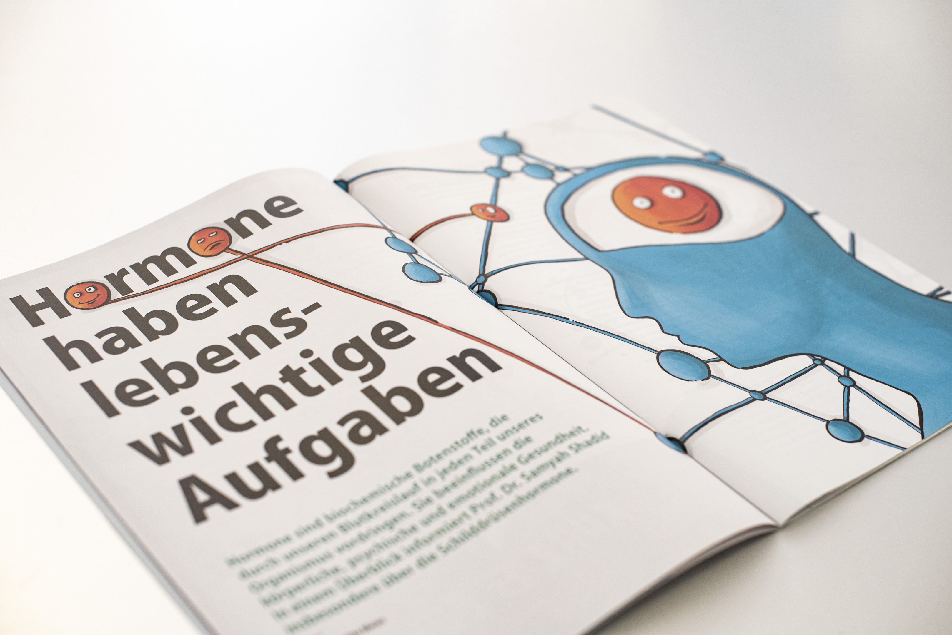 Spital Region Oberaargau Patientenmagazin mit Illustration