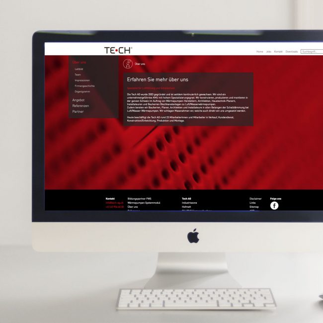 TECH Webseite rot