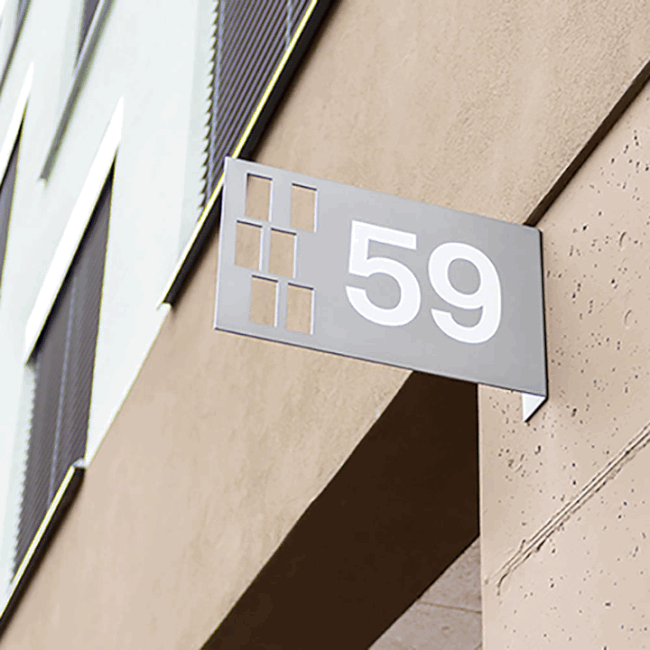 Signaletik Überbauung Aarburg Bahnhof West