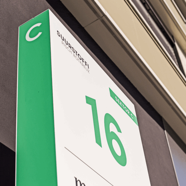 Signaletik Areal Suurstoffi